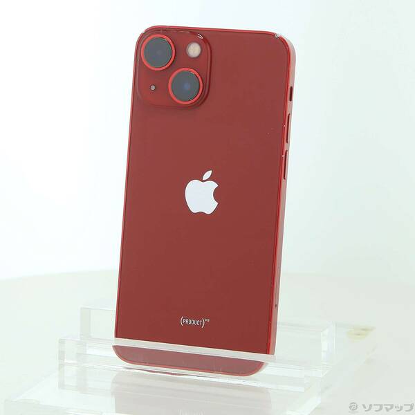 【中古】Apple(アップル) iPhone13 mini 256GB プロダクトレッド MLJM3J/A SIMフリー 【198-ud】