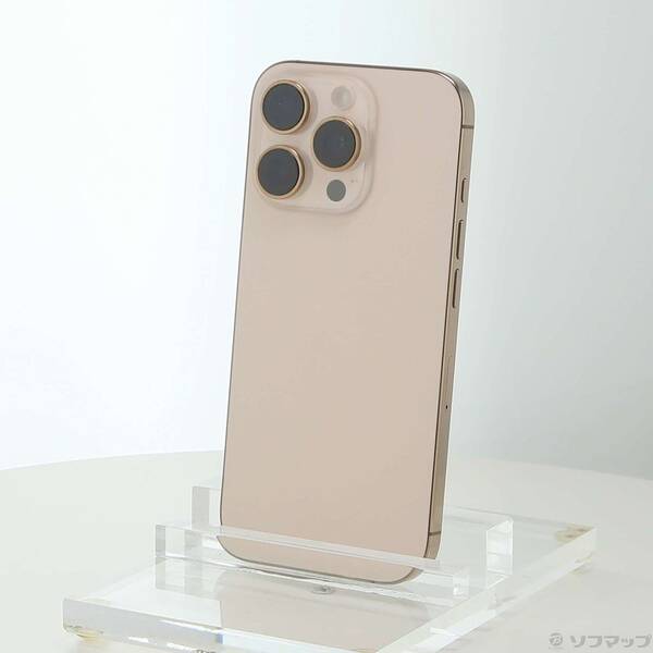 【中古】Apple(アップル) iPhone16 Pro 256GB デザートチタニウム MYN23J／A SIMフリー 【344-ud】