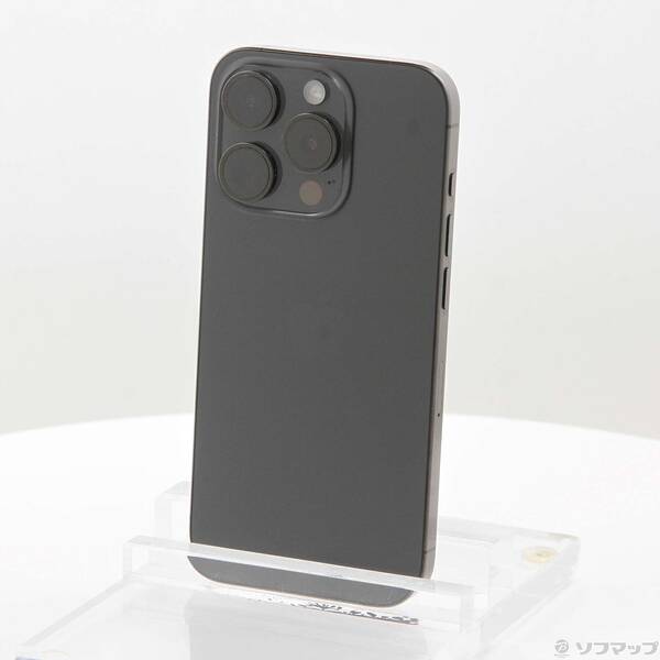 【中古】Apple(アップル) iPhone15 Pro 128GB ブラックチタニウム MTU73J／A SIMフリー 【269-ud】