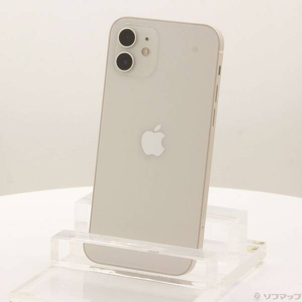 【中古】Apple(アップル) iPhone12 128GB ホワイト MGHV3J／A SIMフリー 【305-ud】