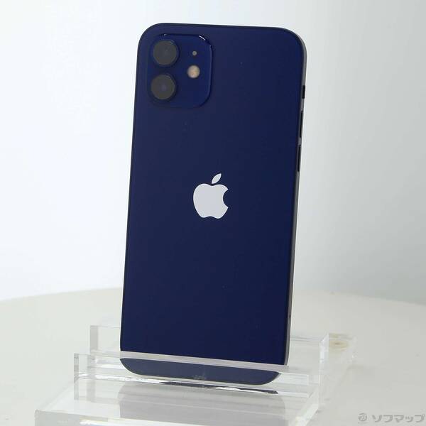 【中古】Apple(アップル) iPhone12 128GB ブルー MGHX3J／A SIMフリー 【269-ud】