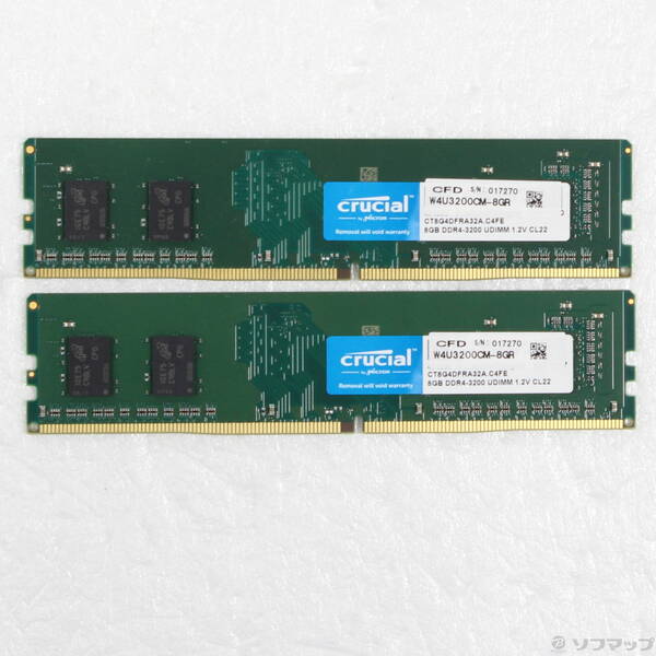 【中古】CFD(シーエフディー) W4U3200CM-8GR 16GB 8GB&times;2枚組 【344-ud】｜ソフマップ中古専門店