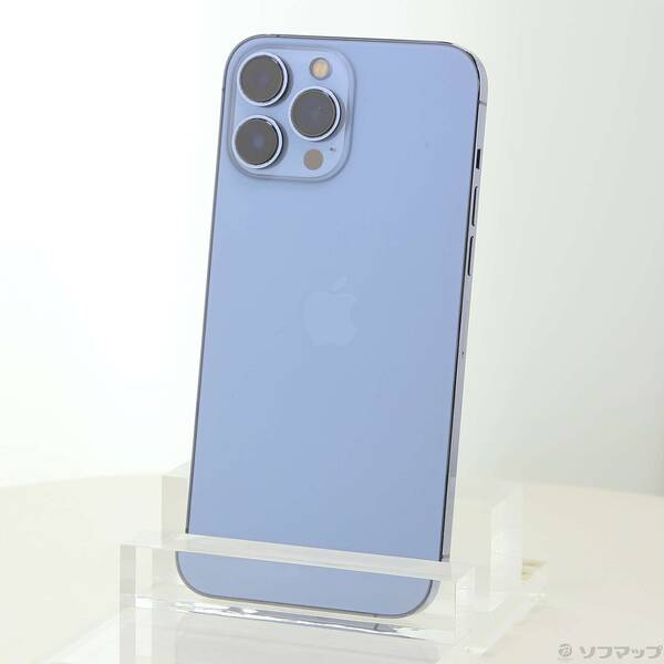 【中古】Apple(アップル) iPhone13 Pro Max 128GB シエラブルー MLJ73J／A SIMフリー 【198-ud】
