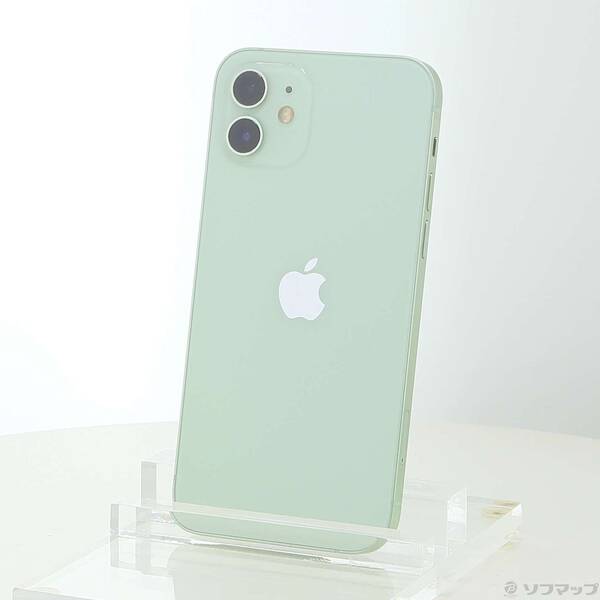【中古】Apple(アップル) iPhone12 64GB グリーン MGHT3J／A SIMフリー 【269-ud】