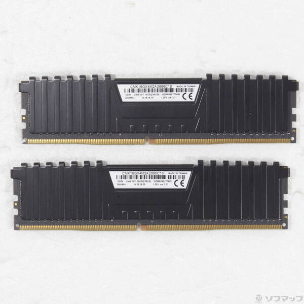 【中古】CORSAIR CMK16GX4M2A2666C16 16GB 8GB×2枚組 【377-ud】