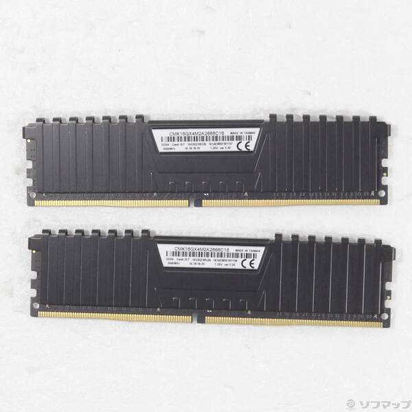 【中古】CORSAIR CMK16GX4M2A2666C16 16GB 8GB×2枚組 【262-ud】