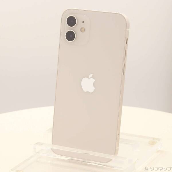 【中古】Apple(アップル) iPhone12 64GB ホワイト MGHP3J/A SIMフリー 【377-ud】