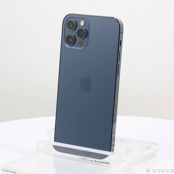 【中古】Apple(アップル) iPhone12 Pro 256GB パシフィックブルー MGMD3J／A SIMフリー 【348-ud】