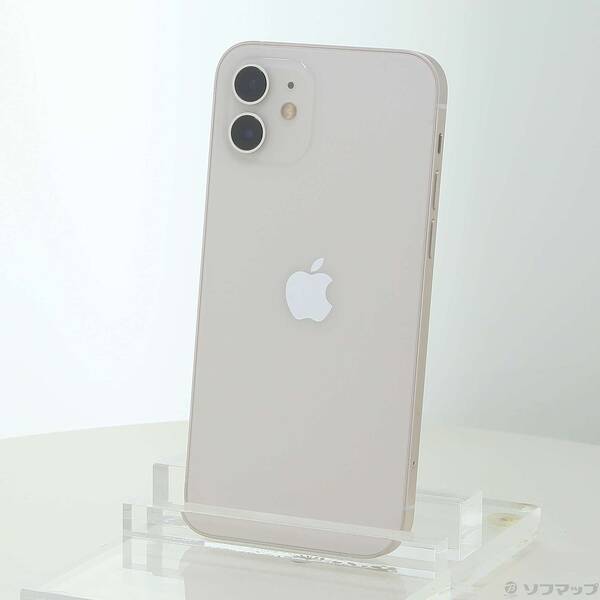 【中古】Apple(アップル) iPhone12 64GB ホワイト MGHP3J／A SIMフリー 【371-ud】