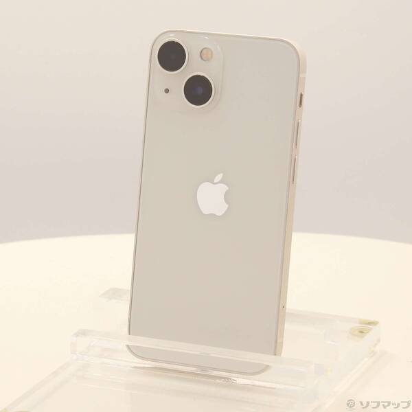 【中古】Apple(アップル) iPhone13 mini 256GB スターライト MLJK3J／A SIMフリー 【297-ud】