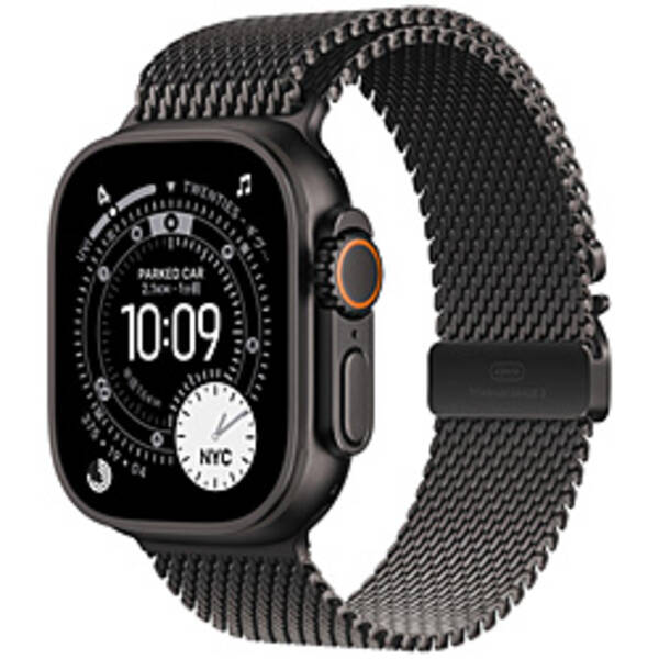 【中古】Apple(アップル) Apple Watch Ultra 3 GPS + Cellular 49粍 ブラックチタニウムケース ブラックチタニウムミラネーゼループ 【258-ud】