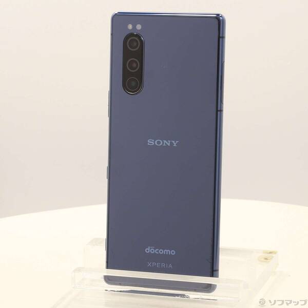 【中古】SONY(ソニー) Xperia 5 64GB ブルー SO-01M docomoロック解除SIMフリー 【295-ud】