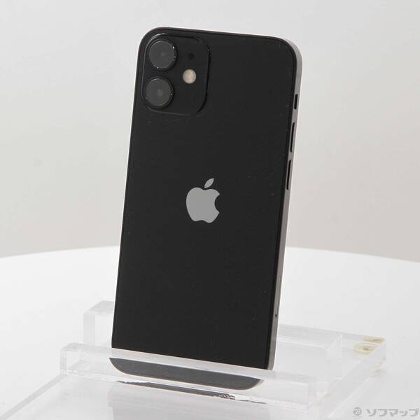 【中古】Apple(アップル) iPhone12 mini 128GB ブラック NGDJ3J／A SIMフリー 【377-ud】