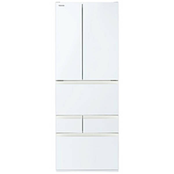 【中古】TOSHIBA(東芝) 〔見せびらかす品〕 電気冷蔵庫 VEGETA（ベジータ）FKつづき物 グランホワイト GR-Y550FK-EW ［幅68.5糎 ／551L ／6部屋の入り口 ／観音開き手合い ／2025年］ 【399-ud】