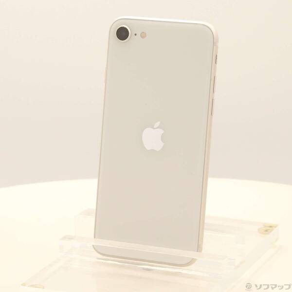 【中古】Apple(アップル) iPhone SE 第3世代 64GB スターライト MMYD3J／A SIMフリー 【295-ud】