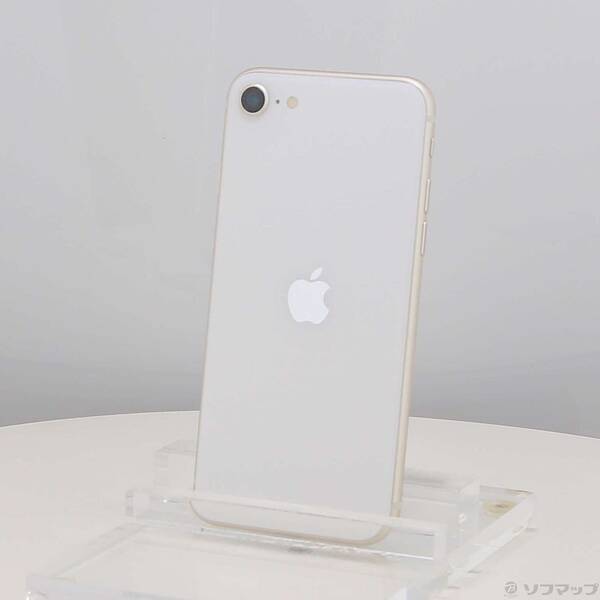 【中古】Apple(アップル) iPhone SE 第3世代 64GB スターライト NMYD3J／A SIMフリー 【305-ud】
