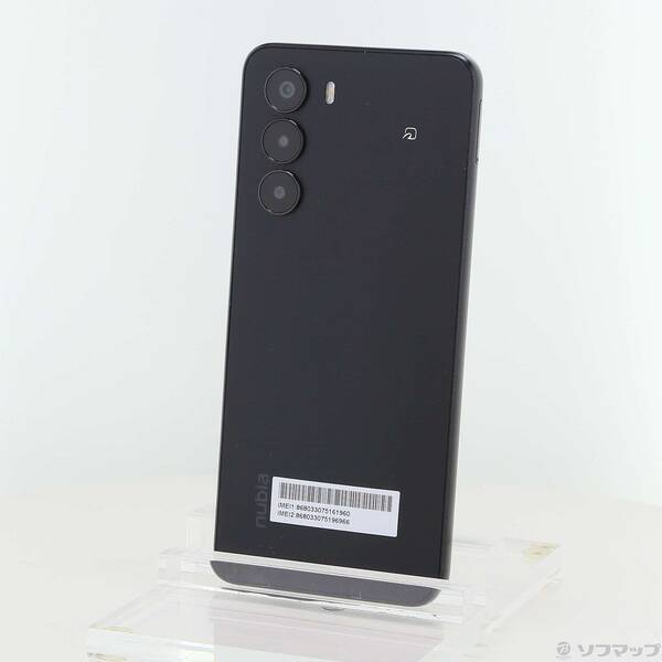 【中古】ZTE nubia S 5G 128GB 黒いこと A403ZT Y!mobile SIM無償性 【269-ud】