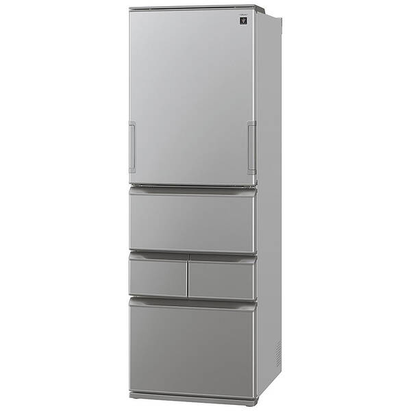 【中古】SHARP(シャープ) 〔展示品〕 両開き455L冷蔵庫 カームマットシルバー SJ-XW46P-S ［幅60cm ／455L ／5ドア ／左右開きタイプ］ 【305-ud】