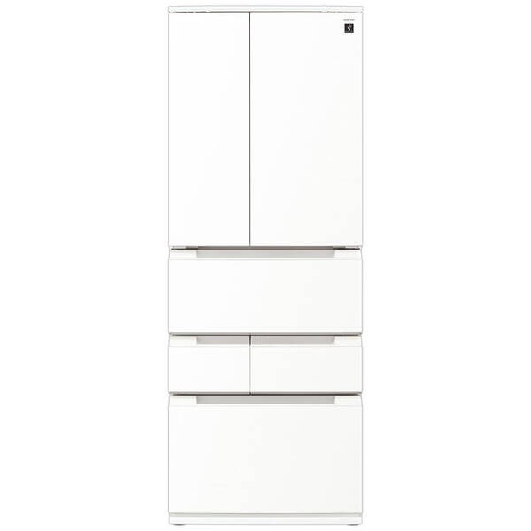 【中古】SHARP(小ざかしい) 〔見せびらかす品〕 電気冷蔵庫 ラスティックホワイト SJ-MF51P-W ［幅68.5糎 ／505L ／6部屋の入り口 ／観音開き手合い］ 【399-ud】