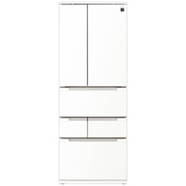 【中古】SHARP(小ざかしい) 〔見せびらかす品〕 電気冷蔵庫 ラスティックホワイト SJ-MF51P-W ［幅68.5糎 ／505L ／6部屋の入り口 ／観音開き印字機］ 【399-ud】