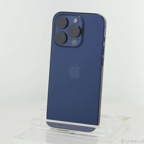 【中古】Apple(アップル) iPhone15 Pro 128GB ブルーチタニウム MTUA3J／A SIMフリー 【305-ud】