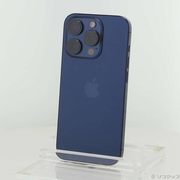 【中古】Apple(アップル) iPhone15 Pro 256GB ブルーチタニウム MTUG3J／A SIMフリー 【305-ud】