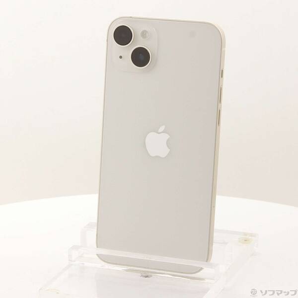 【中古】Apple(アップル) iPhone14 Plus 256GB スターライト MQ4L3J／A SIMフリー 【305-ud】