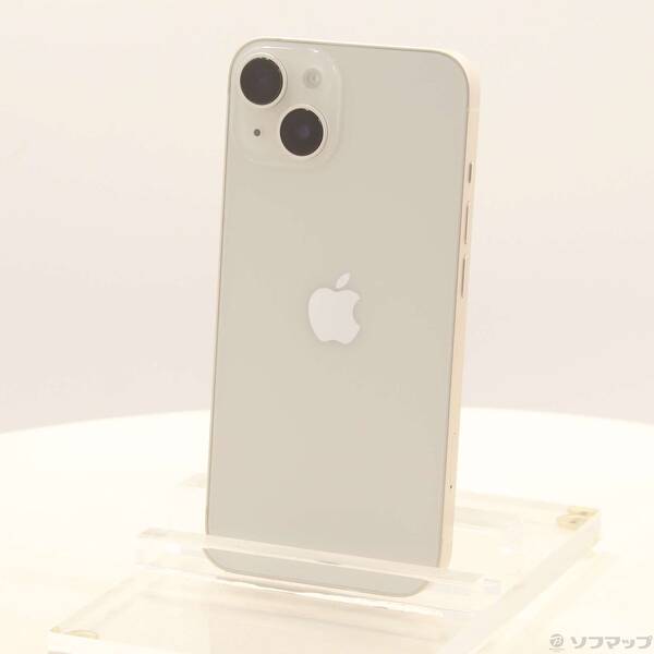 【中古】Apple(アップル) iPhone14 256GB スターライト MPW33J／A SIMフリー 【196-ud】
