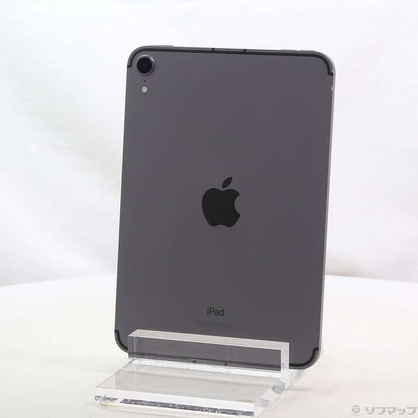 【中古】Apple(アップル) iPad mini 第6世代 256GB スペースグレイ MK8F3J／A SIMフリー 【368-ud】