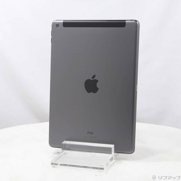 【中古】Apple(アップル) iPad 第9時人 64GB あき場所薄墨色 MK473J／A SoftBank鍵を掛ける取りけすSIM無償性 【196-ud】