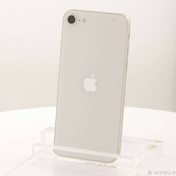 【中古】Apple(アップル) iPhone SE 第3世代 64GB スターライト MMYD3J／A SIMフリー 【276-ud】