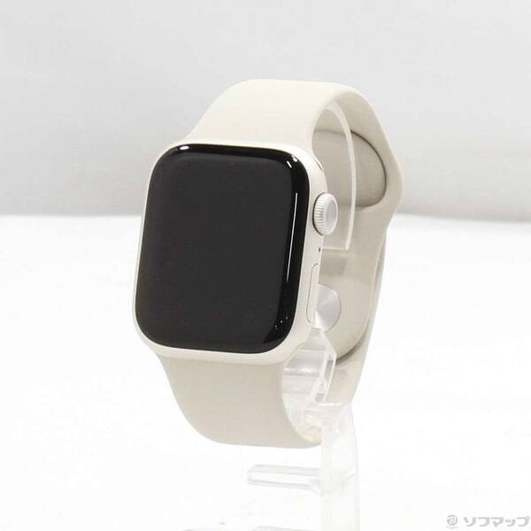 【中古】Apple(アップル) Apple Watch Series 9 GPS 41mm スターライトアルミニウムケース スターライトスポーツバンド 【348-ud】