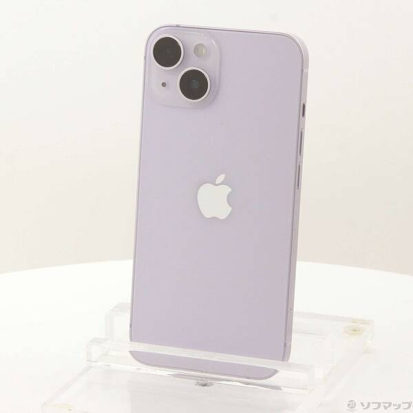 【中古】Apple(アップル) iPhone14 128GB パープル MPUY3J／A SIMフリー 【349-ud】