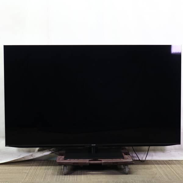 【中古】SHARP(小ざかしい) 〔見せびらかす品〕 液晶テレビ受像機 AQUOS 黒いこと 4T-C65GP1 ［65V型 ／4K相応う ／BS・CS 4Kラジオ受信機内蔵 ／YouTube相応う］ 【348-ud】