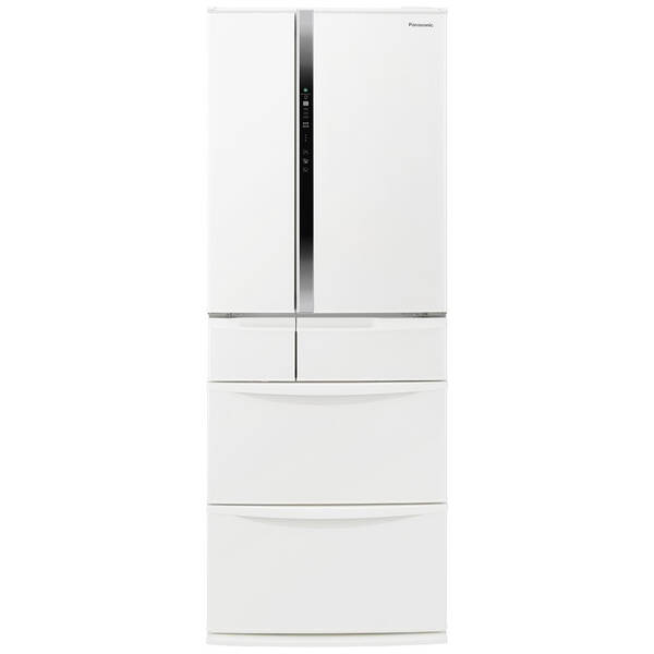 【中古】Panasonic(パナソニック) 〔見せびらかす品〕 電気冷蔵庫 FVF印字機 音楽的調和白いこと NR-FVF45S2-W ［幅68.5糎 ／451L ／6部屋の入り口 ／観音開き印字機 ／2025年］ 【348-ud】