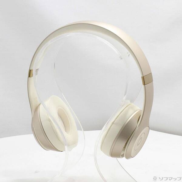 【中古】Beats by Dr. Dre 〔展示品〕 Beats Solo4 メタリックゴールド MDWH4PA／A 【344-ud】