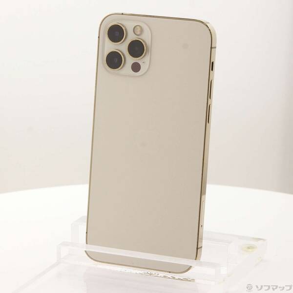 【中古】Apple(アップル) iPhone12 Pro 128GB ゴールド NGM73J／A SIMフリー 【198-ud】
