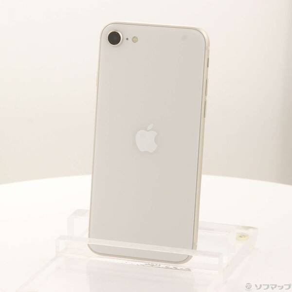 【中古】Apple(アップル) iPhone SE 第3世代 64GB スターライト MMYD3J／A SIMフリー 【348-ud】