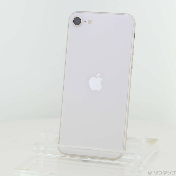 【中古】Apple(アップル) iPhone SE 第3世代 64GB スターライト MMYD3J／A SIMフリー 【371-ud】
