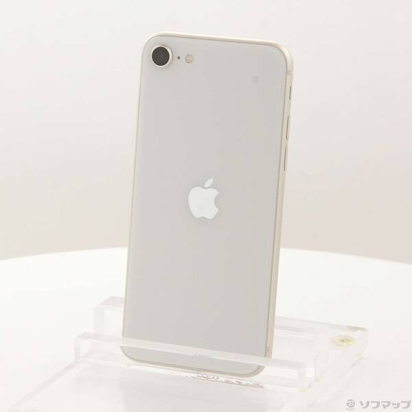 【中古】Apple(アップル) iPhone SE 第3世代 64GB スターライト MMYD3J／A SIMフリー 【371-ud】