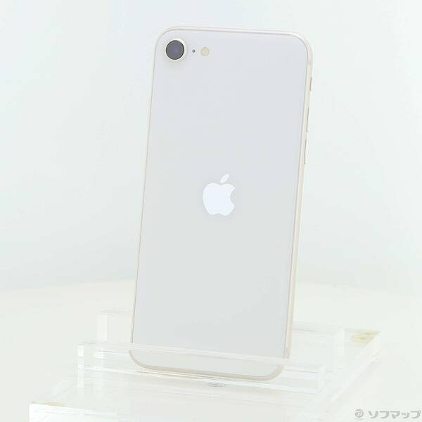 【中古】Apple(アップル) iPhone SE 第3世代 64GB スターライト MMYD3J／A SIMフリー 【352-ud】