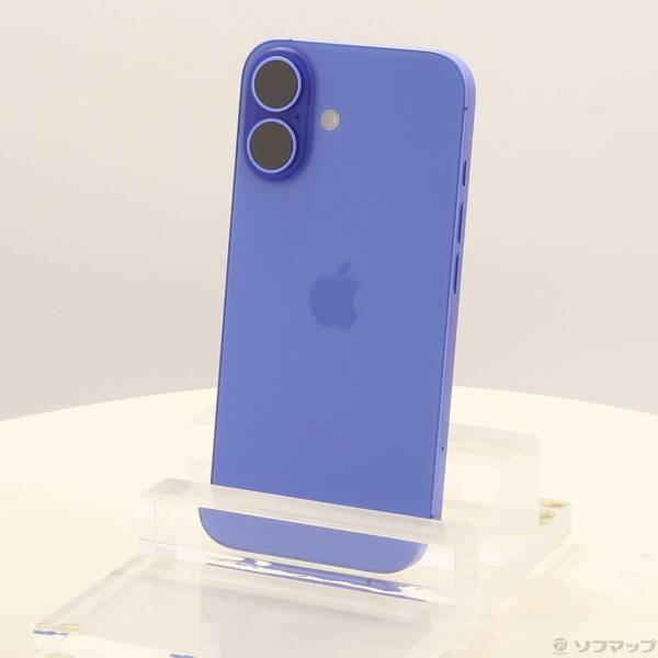 【中古】Apple(アップル) iPhone16 128GB ウルトラマリン MYDU3J／A SIMフリー 【305-ud】