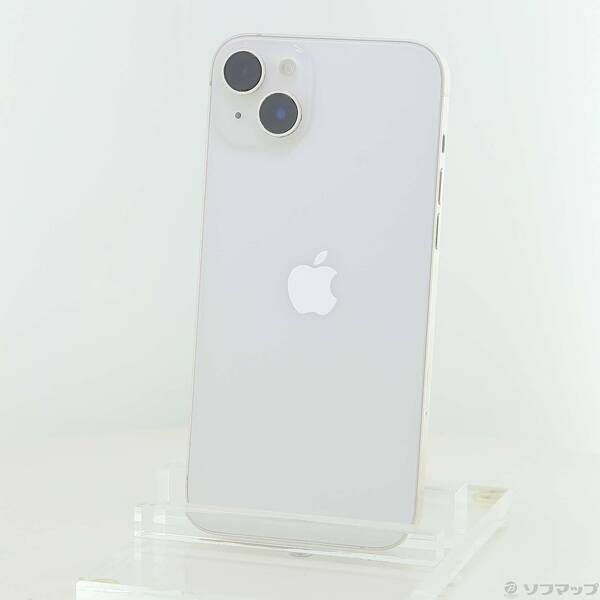 【中古】Apple(アップル) iPhone14 Plus 256GB スターライト MQ4L3J／A SIMフリー 【276-ud】