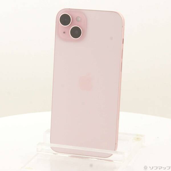 【中古】Apple(アップル) iPhone15 Plus 128GB ピンク MU093J／A SIMフリー 【276-ud】
