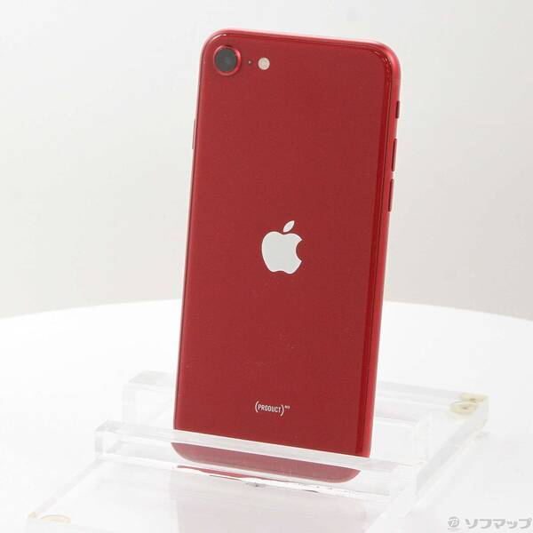 【中古】Apple(アップル) iPhone SE 第3世代 64GB プロダクトレッド MMYE3J／A SIMフリー 【297-ud】