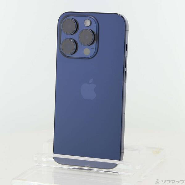 【中古】Apple(アップル) iPhone15 Pro 128GB ブルーチタニウム MTUA3J／A SIMフリー 【276-ud】