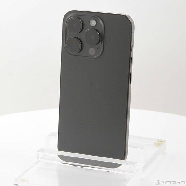 【中古】Apple(アップル) iPhone15 Pro 128GB ブラックチタニウム MTU73J／A SIMフリー 【276-ud】