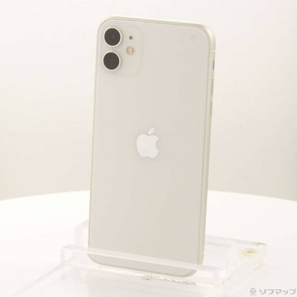 【中古】Apple(アップル) iPhone11 128GB ホワイト MWM22J／A SIMフリー 【247-ud】