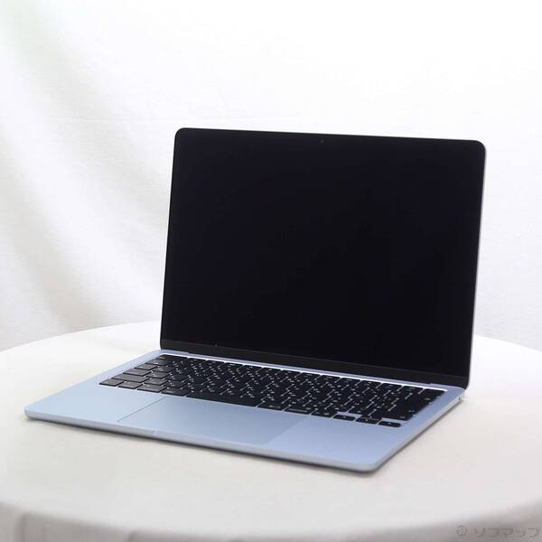 【中古】Apple(アップル) MacBook Air 13.6-inch Early-2025 MC6U4J／A Apple M4 10コアCPU_10コアGPU 16GB SSD512GB スカイブルー 〔15.7 Sequoia〕 【258-ud】