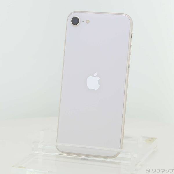 【中古】Apple(アップル) iPhone SE 第3世代 64GB スターライト MMYD3J／A SIMフリー 【368-ud】